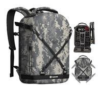 TARION sac à dos pour appareil photo étui pour appareil photo avec coque rigide antichoc résistant à l'eau et à l'abrasion sac pour appareil photo avec compartiment pour ordinateur portable TRH Camo