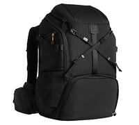 TARION Sac à dos pour appareil photo Grand sac à dos 2 en 1 pour appareil photo étanche avec compartiment pour ordinateur portable 15,6'' et sangles d'extension (HX-XL, Noir)