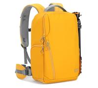 TARION Sac à Dos pour Appareil Photo - Grand Sac à Dos pour Appareil Photo avec Housse pour Ordinateur Portable 15,6'' Imperméable avec Accès Latéral et Arrière pour DSLR SLR Jaune TR-XL
