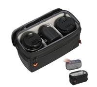 TARION Sacoche intérieure pour appareil photo : insert pour appareil photo reflex numérique Sac intérieur rembourré avec couverture amovible pour objectifs reflex numériques ShellCore (XS)