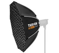 TARION Softbox Octogonal Montage Rapide - Softbox Bowens 120cm Pliable avec Grille Double Diffusion pour Photographie Studio vidéo OC-120F SOFTBEAM