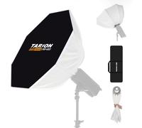 TARION Softbox Octogonale Inversée Pliable - Softbox Bowens 90cm à Montage Rapide pour Photo Portrait avec diffuseur inversé Structure réflecteur FB-90 SOFTBEAM