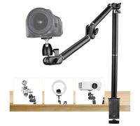 TARION caméra Bras articulé Support Pince de Table trépied trépied de Table réglable avec Adaptateur à vis 3/8" à 1/4" (L)