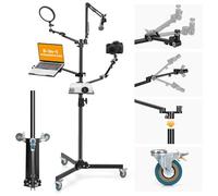 TARION Support de Table pour Appareil Photo: Support Appareil Photo Bureau avec Bras Articulé, Flexible pour Anneau Lumineux, Microphone, Photographie, Vidéo, Titanrig (Set de Studio)