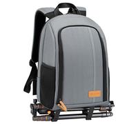 TARION TB-02 Sac a Dos Photo Ordinateur Sac Appareil Photo Compact pour Appareil Photo avec Laptop 15" Résistant aux Intempéries avec Housse de Pluie (gris)