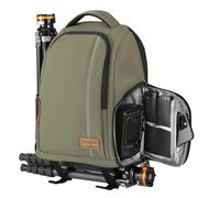 TARION TB-02 Sac a Dos Photo Ordinateur Sac Appareil Photo Compact pour Appareil Photo avec Laptop 15" Résistant aux Intempéries avec Housse de Pluie (vert)