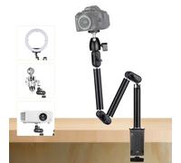 TARION Trépied supérieur Support de Bureau pour caméra Bras articulé Flexible à 360° avec vis de 3/8'' et vis de 3/8'' à 1/4'' pour appareils Photo Reflex numériques Anneau Lumineux de projecteur (M)