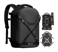 TARION sac à dos pour appareil photo étui pour appareil photo avec coque rigide antichoc résistant à l'eau et à l'abrasion sac pour appareil photo avec compartiment pour ordinateur portable TRH Noir