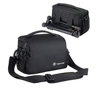 TARION Sac à bandoulière pour Appareil Photo, Sac de Messager pour Appareil Photo Petit Sac pour Appareil Photo SLR DSLR, Objectif, Accessoires (TSB-S)