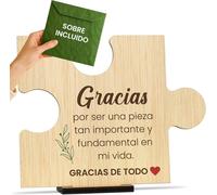 Tarjeta De Agradecimiento En Madera. Regalos Para Dar Las Gracias Amigas Especiales Regalo Cumpleaños Regalos Despedida Amiga Amigo Hombre Mujer Thank You Cards (Gracias)