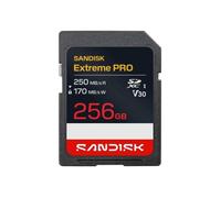 Tarjeta de memoria SanDisk Extreme Pro 256 GB SDXC UHS-I 250 MB/s V30 resistente