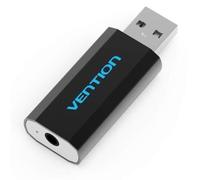 Tarjeta de Sonido Vention VAB-S15-B- USB Macho - Jack 3.5 Hembra