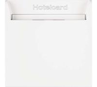 Tarjetero hotel electrónico, S/B, blanco polar brillo