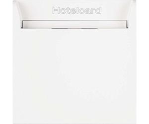 Tarjetero hotel electrónico, S/B, blanco polar brillo