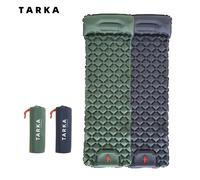 TARKA - tapis de Camping gonflables, matelas pneumatique avec oreiller, coussin de couchage touristique en plein Air, matelas auto-gonflant pour randonnée et escalade Army Green