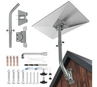 tarlink Kit de montage mural Starlink Gen 3 réglable à 360° avec adaptateur de tuyau Starlink Gen 3 pour kit Internet Starlink Gen3 Satellite Gen3 (gris)