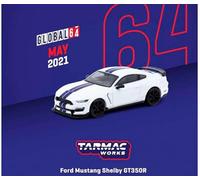 Tarmac Ford Mustang Shelby GT350R T64G-011-WH - Blanc métallisé - Échelle 1:64