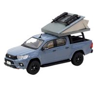 Tarmac Works T64R-041-CAMP Camionnette Hilux pour conduite à droite avec équipement de camping Road64 Series 1/64