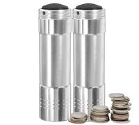 Tarnsafe Lot de 2 lampes de poche factice avec compartiment secret | Lampe de poche camouflage pour ranger de l'argent, des bijoux, de petites pièces, rangement discret