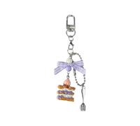 Taro Shade Napoléon Chaîne de téléphone Accessoire de perles artisanales pour un usage quotidien Taro Crème Napoléon Charme de téléphone