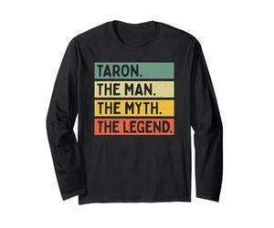 Taron The Man The Myth The Legend Citation personnalisée Amusante Manche Longue