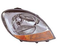 TarosTrade 37-0703-R-31192 Phare Avant Électrique Chrome Sans Moteur Avec Clignotant Jaune Droit