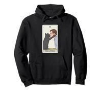 Tarot amusant chat noir - The Lovers Card Design V3 Sweat à Capuche