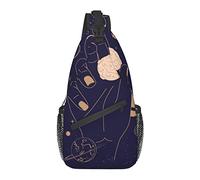 Tarot Boho Magique Planète Espace Sac bandoulière, Sac à bandoulière décontracté pour Homme et Femme