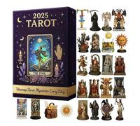 Tarot Calendar Advent - 2025 Christmas Figurine Series for Seasonal Joy, Collection de personnages acryliques 24 jours