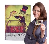 Tarot Card - 78pcs Complet Tarot Bouquet | Tarot de Chats mystiques | Mystic Cat Taroct Table Game Cards | Tarot Card Deck pour PROFECTIFS Professions DIVINURE Lecture