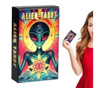 Tarot Card Deck, 78 Piece Oracle Cards, 4.02x2.56 inches Lightweight & Portable, Sci FI Fortune Telling Tools for Psychic Development, Astrology, Beginners and Professional Readers