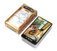 Tarot Card Deck - Divination Game Set for Party Activities and Spiritual Exploration | 78 Piece Card Collection with Illustrated Designs, Oracle Tool for Beginners Collectors and Table Games