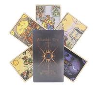 Tarot Card Deck, Fate Reading Set, 78 Sheet Divination Game with Smooth Design, Sturdy Cardstock Build, Mystical Illustration Style, Spiritual Home Party Family Game Use