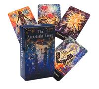 Tarot Card, Divination Deck, Fortune-Telling Game 78-Cards English Version Fate Reading Set, Unique Party Board Entertainment Gift Idea, Spiritual Game for Adults and Family Night, 4.13x2.44 inches
