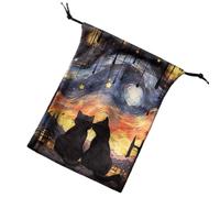 Tarot Card Pouch - 13x18cm Velvet Drawstring Bag, Soft Lined Interior, Secure Closure, Lightweight And Durable Fabric | Oracle Deck Storage, Dice Holding, Jewelry Carrying, Travel For Tarot Enthusiast