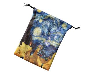 Tarot Card Pouch - 13x18cm Velvet Drawstring Bag, Soft Lined Interior, Secure Closure, Lightweight And Durable Fabric | Oracle Deck Storage, Dice Holding, Jewelry Carrying, Travel For Tarot Enthusiast