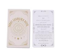 Tarot Card, Tarot Learning Deck, Divination Tarot Game, Meaning Prediction Cards, Full English Version, 78 Sheets of Meaningful Tarot Cards for Beginners & Enthusiasts