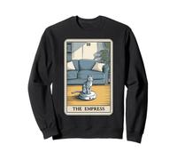 Tarot Card The Impress Cat on Robot Aspirateur Chat Drôle Sweatshirt