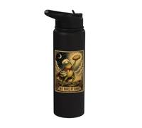 Tarot Card We Bake At Dawn Frog Levain Pain Baker Stainless Steel Insulated Water Bottle