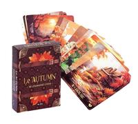 Tarot Cards - 36 Pieces Fall Fortune Deck, Family Night Board Game, Handcrafted Illustrative Design, Fun Educational Activity, Divination Meditation Learning for Kids, Adults, Halloween