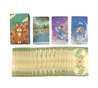 Tarot Cards, 78-Card Spirit Deck with Year Theme and Guide Book, Pocket-Sized 10.5x6.2cm Divination Tool Astrology Reading, Compact Tarot Set for Mystical Adventure