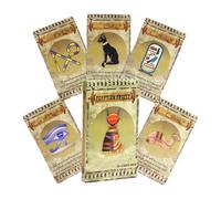 Tarot Cards, Beginner Deck, 4.72x2.76 inches Egyptian Board Game, Classic Divination Entertainment Set, Illustrated Fortune-Telling Toy, for Girls Boys Youth Teens Wife Husband Daughter Son Party