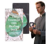 Tarot Cards Deck, 52-Piece Oracle Card Set, 11.7x6cm Spiritual Cards, Includes Affirmation Book, Astrology Guide, Daily Fortune Telling, Divination Tools, Ideal for Meditation, Readings, Self-Discover
