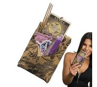 Tarot Cards Deck, Beginner Tarot Set, Mystery Game Kit, Illustrated Readings Guide, Compact Portable Design, Ideal for Daily Reading Travel Fortune Meditation Relationships Journaling