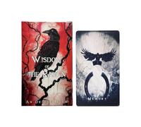 Tarot Cards Deck, Raven Wisdom Oracle, Portable Party Game, Sturdy Material Easy Shuffle, Compact Design for Party Games Family Friends Meditation Travel Birthday Use
