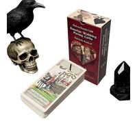 Tarot Cards for Beginners, Fortune Telling Deck, Double-Sided Embossed Classic Tarot Set, Cardstock with Guide, Spiritual Practice Tools for Kids Teens Adults, Home Hotel Travel Picnic Camping Party