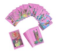 Tarot Cards for Beginners Portable Tarot Deck, Leisure Card Game for Adults Travel Home Camping Picnic Festival Events Social Interaction, Easy Learning Fortune Telling Cards, Divination Deck