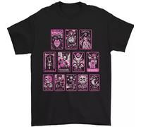 Tarot Cards Fortune Teller Skulls Mens T-Shirt 100% Cotton