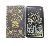 Tarot Cards, Oracle Deck, 78-Pieces Insightful Readings, Beginner Friendly Compact Comprehensive Divination Tools Portable Kit Meditation Aid for Future and Past Insight