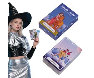 Tarot Cards Oracle Deck, Fortune Telling Board Game, 78 Pieces Divinatory Entertainment for Family Party Home Club Adults Small Blower Power Electric Unit Gear Accessory Personal Maintenance Case Kit